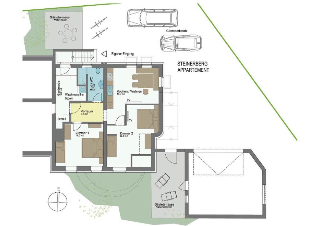 Steinerberg Appartement サンクト・ジョアン・イン・チロル エクステリア 写真